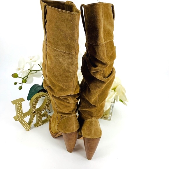 Michael Kors Suede Rider Heeled Boots - Picture 4 of 8